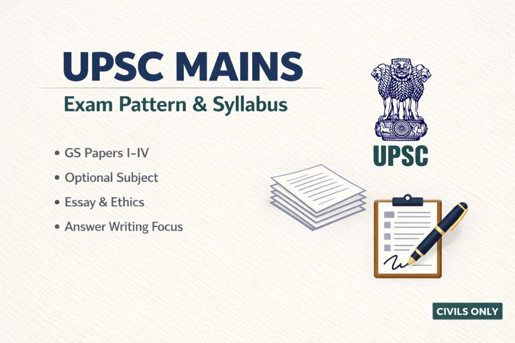 UPSC Mains Exam Pattern 2026